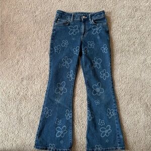 Jumping Beans Dark Blue Flower Pattern Jeans